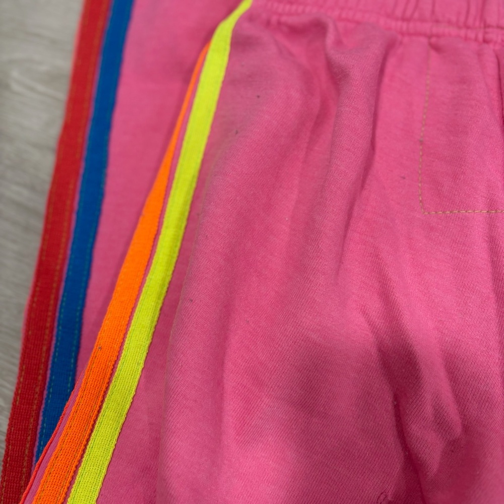 Pink Aviator Nation Joggers with Stripes - Picture 3 of 9